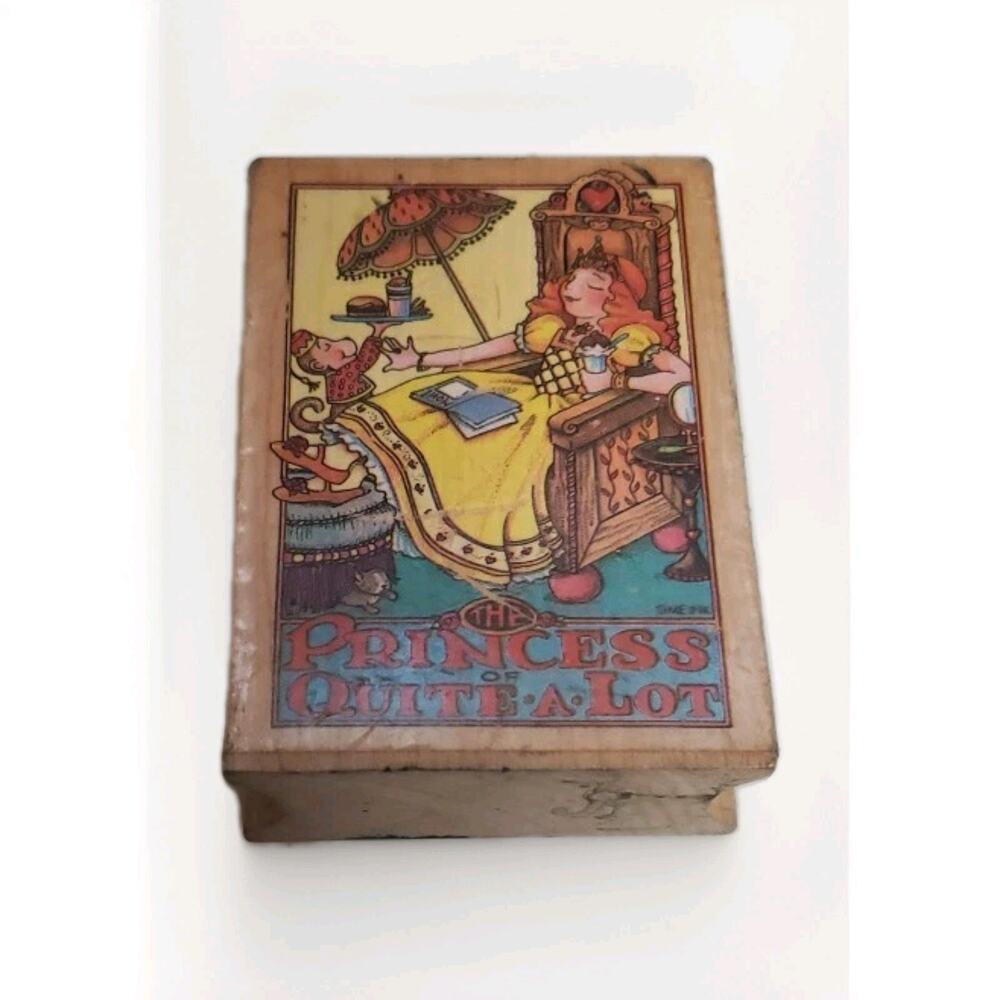 Princess Of Quite A Lot Mary Engelbreit Rubber Stamp Vintage See Description